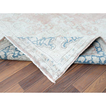 Load image into Gallery viewer, 10&#39;1&quot;x14&#39;2&quot; Hand Knotted, Almond Brown, Vintage Persian Kerman, Distressed Look, Worn Wool, Cropped Thin, Oriental Rug FWR370350