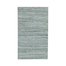 Load image into Gallery viewer, 2&#39;10&quot;x5&#39; Seafoam Green Variegated Textured Design Hand Loomed Organic Wool Transitional Oriental Rug FWR372300