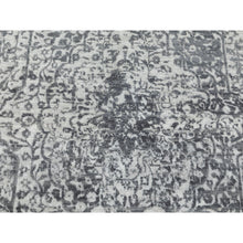 Load image into Gallery viewer, 5&#39;3&quot;x7&#39; Wool And Pure Silk Grey Broken Persian Design Hand Knotted Oriental Rug FWR372408