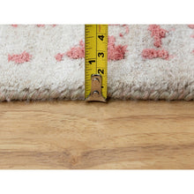 Load image into Gallery viewer, 6&#39;x9&#39;2&quot; Hand Knotted Pink Broken Persian Design Wool And Pure Silk Oriental Rug FWR372414