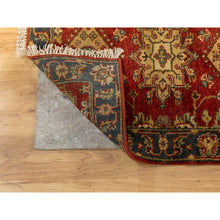 Load image into Gallery viewer, 2&#39;1&quot;x3&#39; Red Hand Knotted Karajeh Design Pure Wool Oriental Rug FWR372540