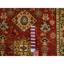 Load image into Gallery viewer, 3&#39;x5&#39; Red Pure Wool Karajeh Design Hand Knotted Oriental Rug FWR372654