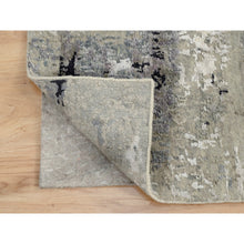 Load image into Gallery viewer, 3&#39;x5&#39;1&quot; Ivory Abstract Design Wool And Silk Hand Knotted Rug FWR372924