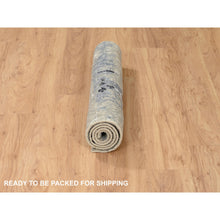 Load image into Gallery viewer, 3&#39;x5&#39;1&quot; Ivory Abstract Design Wool And Silk Hand Knotted Rug FWR372924