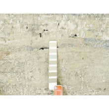 Load image into Gallery viewer, 3&#39;x5&#39; Ivory Abstract Design Wool And Silk Hand Knotted Oriental Rug FWR373002
