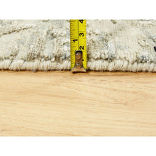 Load image into Gallery viewer, 3&#39;x5&#39; Ivory Abstract Design Wool And Silk Hand Knotted Oriental Rug FWR373002