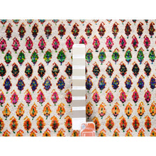 Load image into Gallery viewer, 8&#39;10&quot;x12&#39; Wool And Sari Silk Colorful Sarouk Mir Inspired with Repetitive Boteh Design Hand Knotted Oriental Rug FWR373842