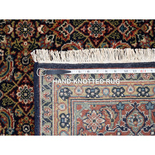 Load image into Gallery viewer, 5&#39;2&quot;x7&#39;1&quot; Hand Knotted Midnight Blue All Over Herat Fish Design Handspun Wool Oriental Rug FWR374046