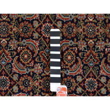 Load image into Gallery viewer, 5&#39;1&quot;x7&#39;1&quot; Midnight Blue All Over Herat Fish Design Hand Knotted Hand Spun Wool Oriental Rug FWR374052