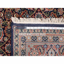 Load image into Gallery viewer, 5&#39;1&quot;x7&#39;1&quot; Midnight Blue All Over Herat Fish Design Hand Knotted Hand Spun Wool Oriental Rug FWR374052