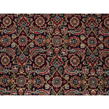 Load image into Gallery viewer, 4&#39;x6&#39;3&quot; Midnight Blue All Over Herat Fish Design New Zealand Wool Hand Knotted Oriental Rug FWR374064