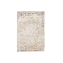 Load image into Gallery viewer, 3&#39;x5&#39; Hand Knotted Beige Modern Wool And Silk Oriental Rug FWR374586