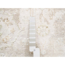 Load image into Gallery viewer, 3&#39;x5&#39; Hand Knotted Beige Modern Wool And Silk Oriental Rug FWR374586