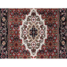 Load image into Gallery viewer, 2&#39;x6&#39; Red Fish Medallion Design Tabriz Mahi Wool Hand Knotted Oriental Runner Rug FWR374778