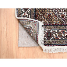 Load image into Gallery viewer, 3&#39;8&quot;x6&#39; Wool Fish Medallion Design Tabriz Mahi Ivory Hand Knotted Oriental Rug FWR374934