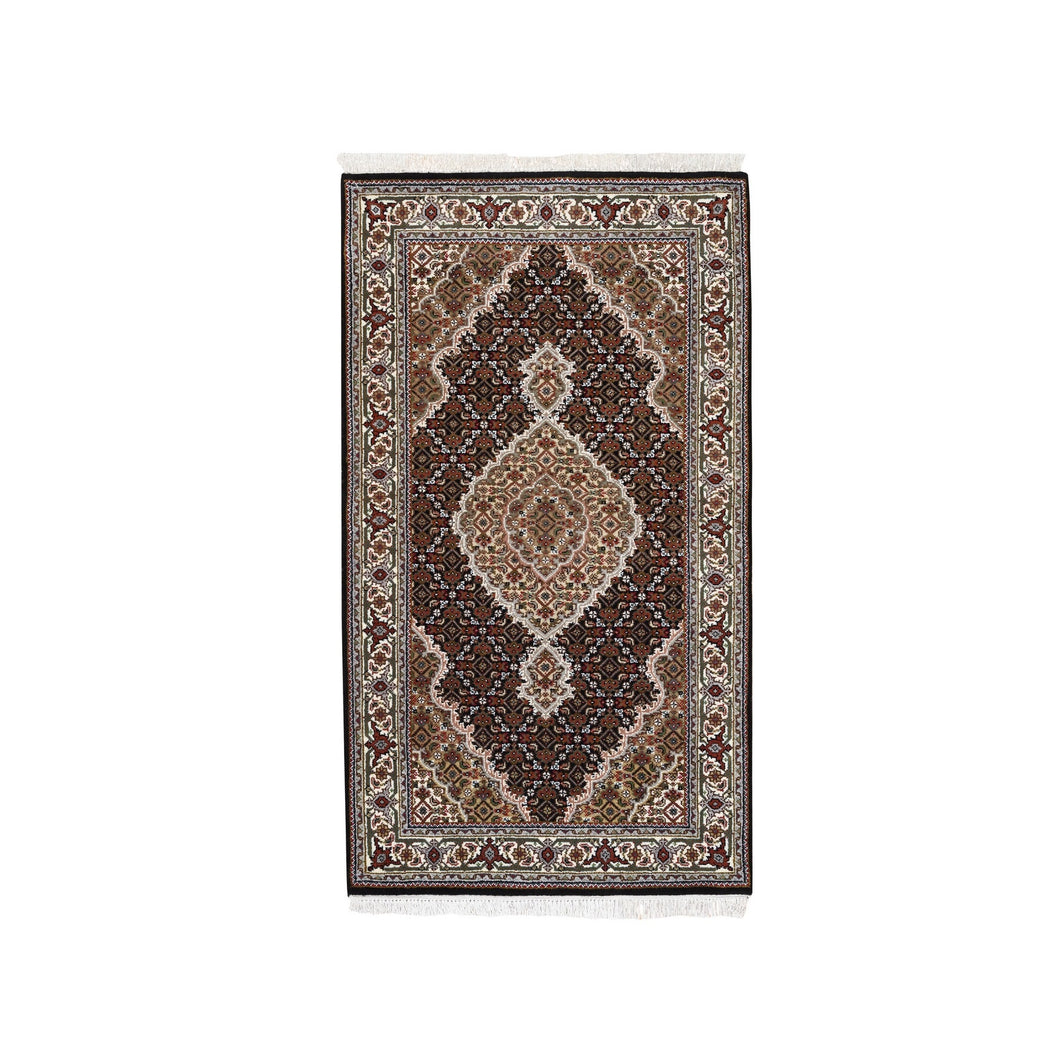 Black Oriental Rug, Carpets, Handmade, Montana USA.