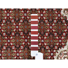 Load image into Gallery viewer, 8&#39;3&quot;x11&#39;4&quot; Red Fish Medallion Design Tabriz Mahi Wool Hand Knotted Oriental Rug FWR375648