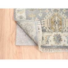 Load image into Gallery viewer, 2&#39;8&quot;x17&#39;10&quot; Silver Karajeh Design Pure Wool Hand Knotted Oriental XL Runner Rug FWR375876