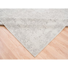 Load image into Gallery viewer, 11&#39;10&quot;x14&#39;9&quot; Beige Wool and Art Silk Fine Jacquard Hand Loomed Modern Oversized Oriental Rug FWR377016
