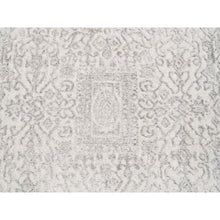Load image into Gallery viewer, 11&#39;10&quot;x14&#39;9&quot; Beige Wool and Art Silk Fine Jacquard Hand Loomed Modern Oversized Oriental Rug FWR377016