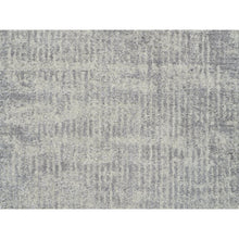 Load image into Gallery viewer, 2&#39;6&quot;x6&#39; Hand-Loomed Gray Fine Jacquard Modern Wool and Silk Oriental Runner Rug FWR377094