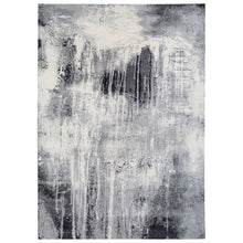 Load image into Gallery viewer, 12&#39;x18&#39;1&quot; Oversized Black with Gray Abstract Design Wool and Silk Hand Knotted Oriental Rug FWR377220