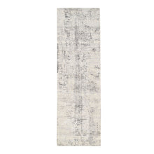 Load image into Gallery viewer, 2&#39;6&quot;x8&#39;1&quot; Hand Spun Undyed Natural Wool Modern Cut And Loop Pile Hand Knotted Beige Oriental Runner Rug FWR377478
