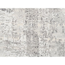Load image into Gallery viewer, 2&#39;6&quot;x15&#39;8&quot; Modern Hand Spun Undyed Natural Wool Hand Knotted Light Gray Oriental XL Runner Rug FWR377532