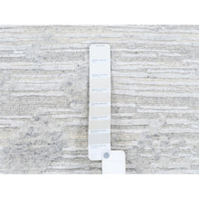 Load image into Gallery viewer, 11&#39;10&quot;x11&#39;10&quot; Modern Hand Spun Undyed Natural Wool Hand Knotted Ivory Oriental Round Rug FWR377592