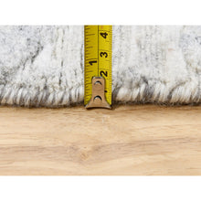 Load image into Gallery viewer, 11&#39;10&quot;x11&#39;10&quot; Modern Hand Spun Undyed Natural Wool Hand Knotted Ivory Oriental Round Rug FWR377592