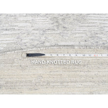 Load image into Gallery viewer, 11&#39;10&quot;x11&#39;10&quot; Modern Hand Spun Undyed Natural Wool Hand Knotted Ivory Oriental Round Rug FWR377592