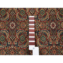 Load image into Gallery viewer, 4&#39;1&quot;x6&#39;1&quot; Herati All Over Fish Design Red Wool Dense Weave 250 KPSI Hand Knotted Oriental Rug FWR377988
