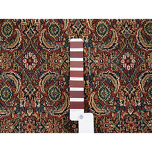 Load image into Gallery viewer, 4&#39;1&quot;x6&#39;2&quot; Red Hand Knotted 250 KPSI Luxury Herati Fish Design Dense Weave Wool Oriental Rug FWR377994