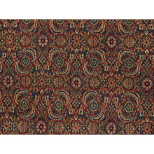 Load image into Gallery viewer, 4&#39;1&quot;x6&#39;2&quot; Red Hand Knotted 250 KPSI Luxury Herati Fish Design Dense Weave Wool Oriental Rug FWR377994