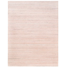 Load image into Gallery viewer, 9&#39;x12&#39; Modern Design Plain Ivory with Coral Red Natural Wool Hand Loomed Oriental Rug FWR378234