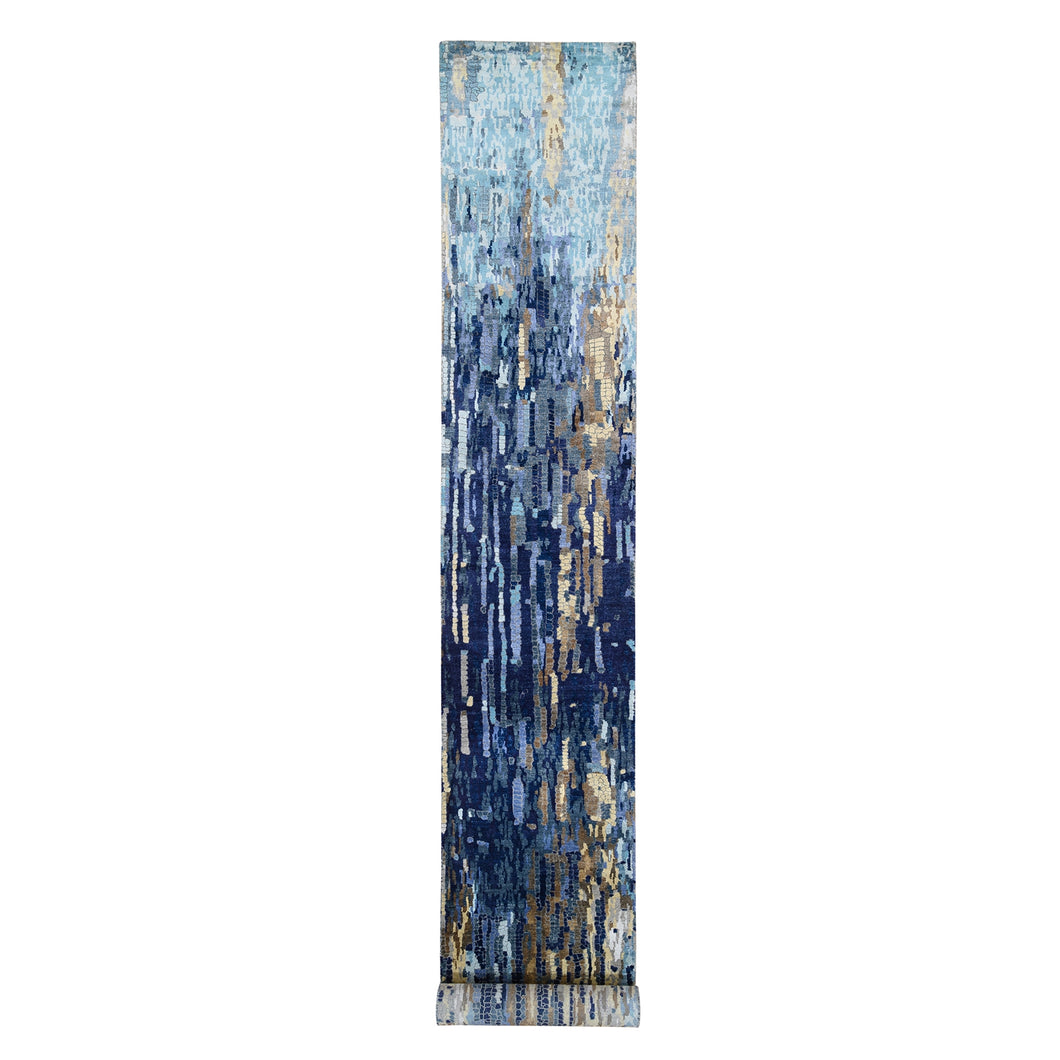 Blue Oriental Rug, Carpets, Handmade, Montana USA.