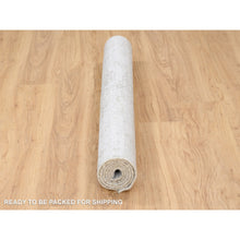 Load image into Gallery viewer, 4&#39;2&quot;x6&#39; Broken Persian Design Wool and Pure Silk Hand Knotted Ivory Oriental Rug FWR379098