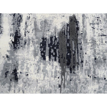 Load image into Gallery viewer, 3&#39;1&quot;x5&#39; Ivory Abstract Design Wool and Silk Hand Knotted Oriental Rug FWR379134