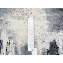 Load image into Gallery viewer, 3&#39;x4&#39;10&quot; Hand Knotted Ivory Abstract Design Wool and Silk Oriental Rug FWR379158