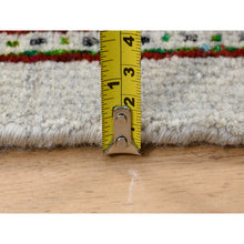 Load image into Gallery viewer, 8&#39;8&quot;x12&#39;2&quot; Hand Knotted Beige Sarouk Mir Inspired With Repetitive Boteh Design Colorful Wool And Sari Silk Oriental Rug FWR379236