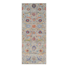 Load image into Gallery viewer, Silk Oriental Rug, Carpets, Handmade, Montana USA.