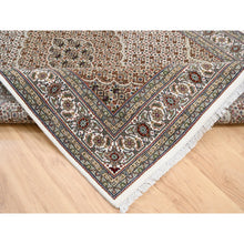 Load image into Gallery viewer, 5&#39;9&quot;x9&#39;1&quot; Wool Ivory Tabriz Mahi Hand Knotted Fish Medallion Design Oriental Rug FWR379962