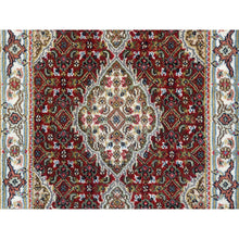 Load image into Gallery viewer, 2&#39;x3&#39;1&quot; Tabriz Mahi with Fish Medallions Design Wool Hand Knotted Red Oriental Rug FWR380094
