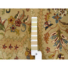 Load image into Gallery viewer, 12&#39;x14&#39;10&quot; Oversized Beige Hand Spun New Zealand Wool and Silk Tabriz Revival 300 KPSI Denser Weave Hand Knotted Thick and Plush Natural Dyes Luxurious to the Touch Oriental Rug FWR380124