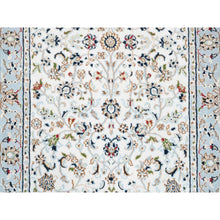 Load image into Gallery viewer, 2&#39;8&quot;x10&#39;1&quot; Nain With All Over Flower Design 250 KPSI Wool Hand Knotted Ivory Oriental Runner Rug FWR380712