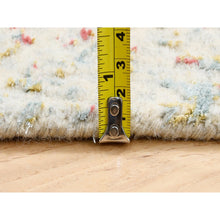 Load image into Gallery viewer, 2&#39;4&quot;x8&#39; Hand Knotted Pink Persian Erased Medallion Design Wool and Pure Silk Oriental Runner Rug FWR380892