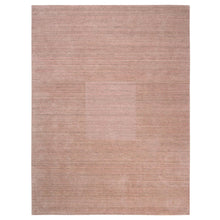 Load image into Gallery viewer, 9&#39;3&quot;x12&#39; Modern Design Hand Loomed Soft Wool Coral Pink Oriental Rug FWR380904