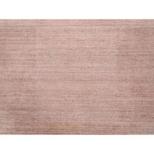 Load image into Gallery viewer, 9&#39;3&quot;x12&#39; Modern Design Hand Loomed Soft Wool Coral Pink Oriental Rug FWR380904
