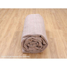Load image into Gallery viewer, 9&#39;3&quot;x12&#39; Modern Design Hand Loomed Soft Wool Coral Pink Oriental Rug FWR380904