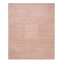 Load image into Gallery viewer, 8&#39;2&quot;x10&#39; Coral Pink Modern Design Hand Loomed Soft, Velvety Plush Wool Oriental Rug FWR380934
